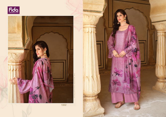 Bloom By Fida Printed Pashmina Dress Material Catalog